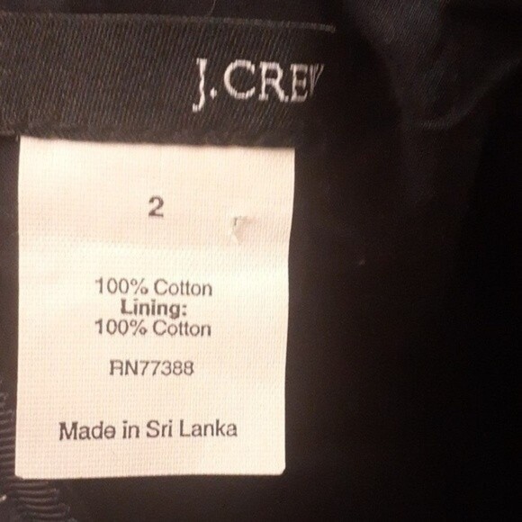 J. Crew navy blue summer skirt cotton boho 2 xs s paisley floral j.crew - Picture 5 of 8